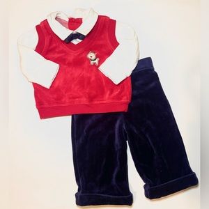Baby boy Christmas outfit